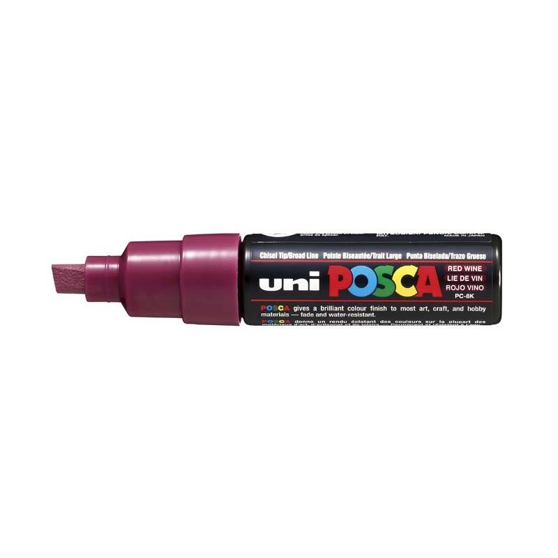 Paint marker Uni Posca PC-8K r&oslash;d wine 8mm