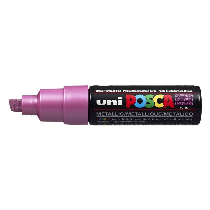 Paint marker Uni Posca PC-8K metal pink 8mm