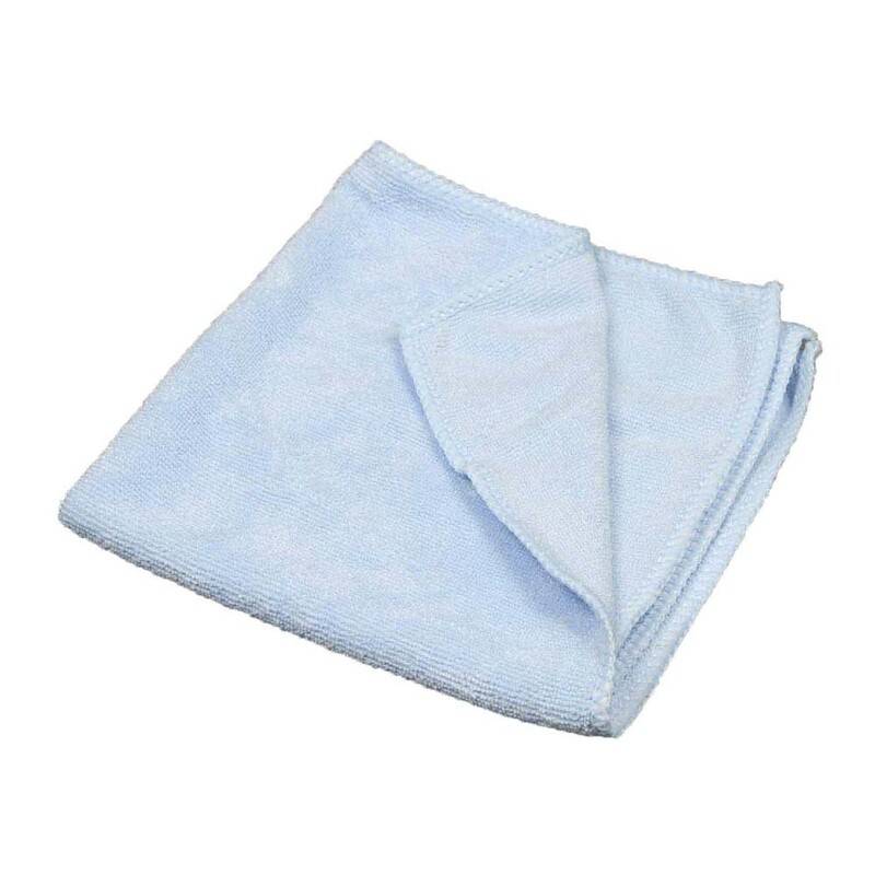 Microfiberklud bl&aring; 40x40cm 10stk/pak Mikrofiberklude Cleanline