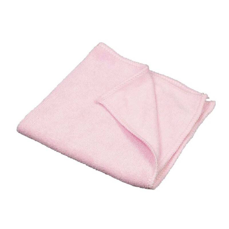 Microfiberklud r&oslash;d 40x40cm 10stk/pak Mikrofiberklude Cleanline