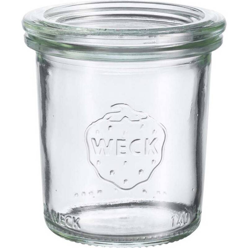 Sylteglas Weck incl l&aring;g 14cl 140ml &Oslash;6x6,9cm 12stk/pak