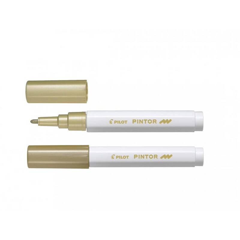 Marker Pilot Pintor guld fine Rund spids permanent