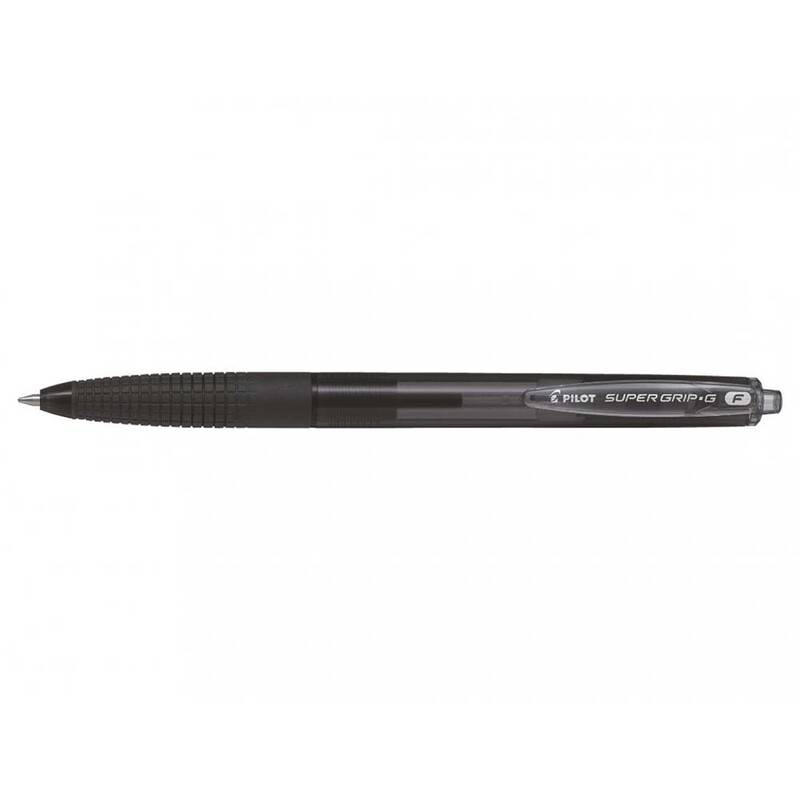 Kuglepen Pilot Super Grip G sort fine 0.7 stregbr: 0,22mm