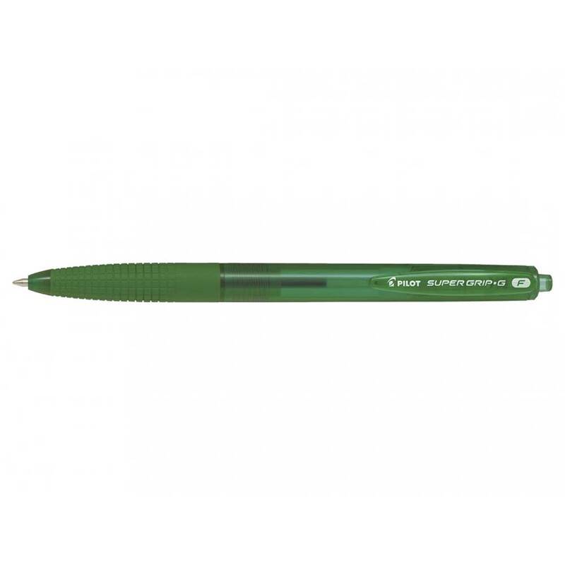 Kuglepen Pilot Super Grip G gr&oslash;n fine 0.7 stregbr: 0,22mm