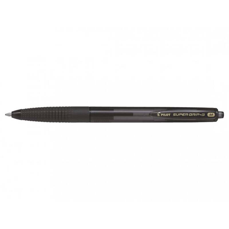 Kuglepen Pilot Super Grip G sort medium 1.0 stregbr: 0,27mm