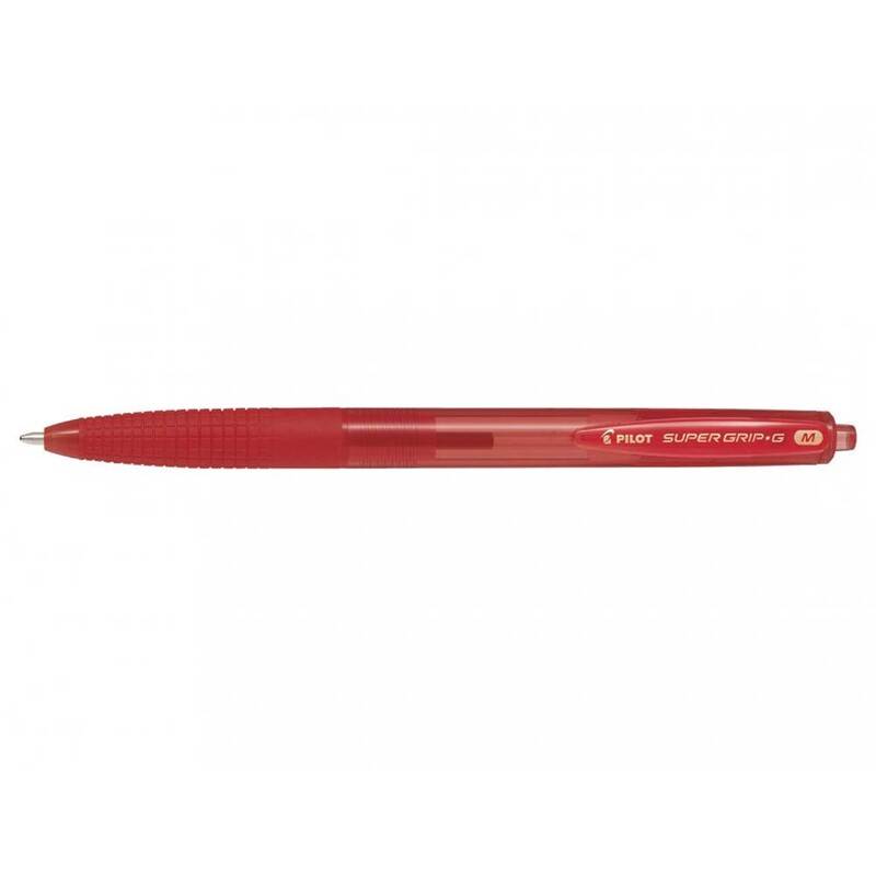 Kuglepen Pilot Super Grip G r&oslash;d medium 1.0 stregbr: 0,27mm