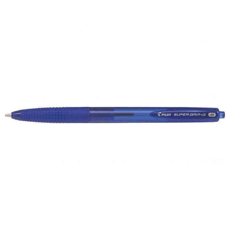 Kuglepen Pilot Super Grip G bl&aring; medium 1.0 stregbr: 0,27mm