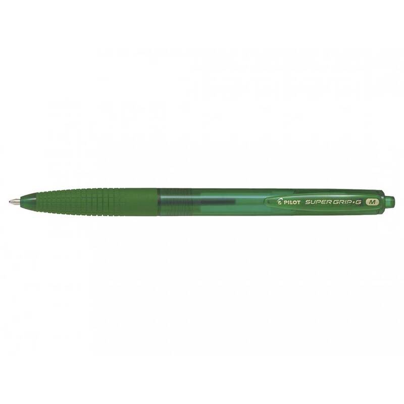 Kuglepen Pilot Super Grip G gr&oslash;n medium 1.0 stregbr: 0,27mm