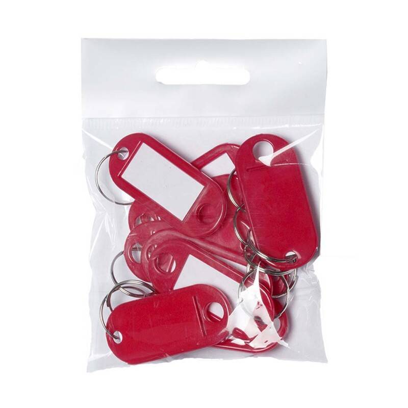 N&oslash;gleskilte BNT plast PET r&oslash;d 50x23 etiketm&aring;l (LxB): 30x15mm plastik