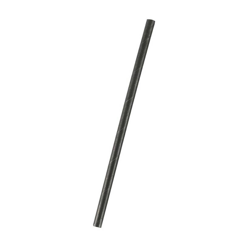 Suger&oslash;r papir sort &Oslash;6x205mm 250stk/pak