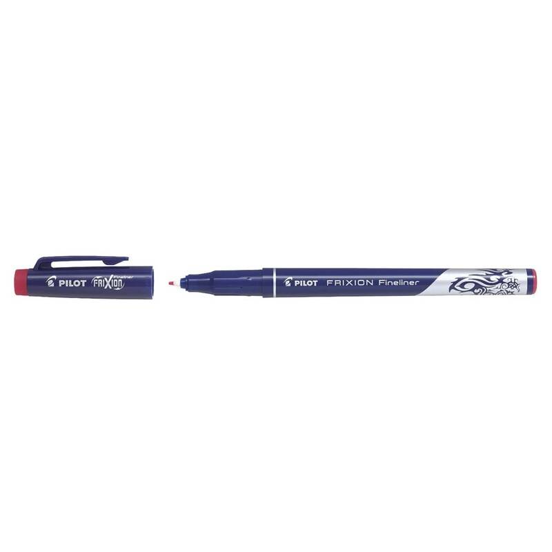 Fineliner Pilot FriXion r&oslash;d 1,3mm spids stregbr. 0,45mm