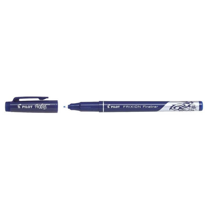 Fineliner Pilot FriXion bl&aring; 1,3mm spids stregbr. 0,45mm