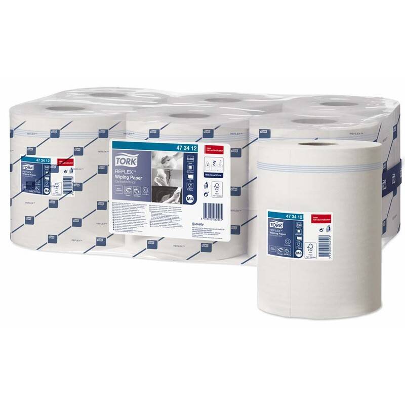 Aft&oslash;rringspapir Tork Reflex Standard Quickdry M4 6rul