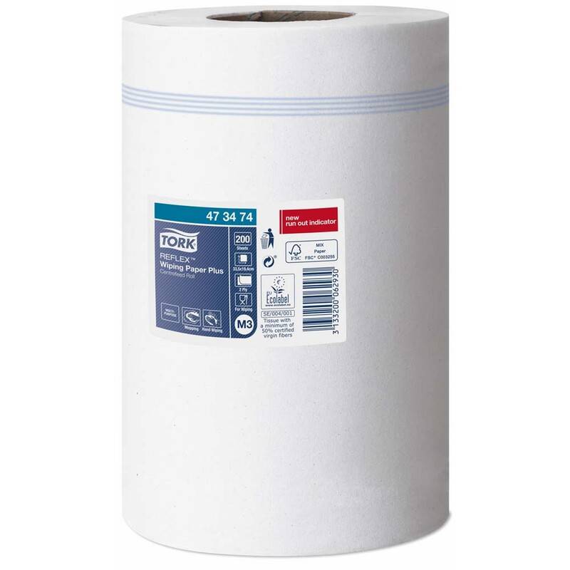 Aft&oslash;rringspapir Tork Reflex plus mini M3 9rul/kar