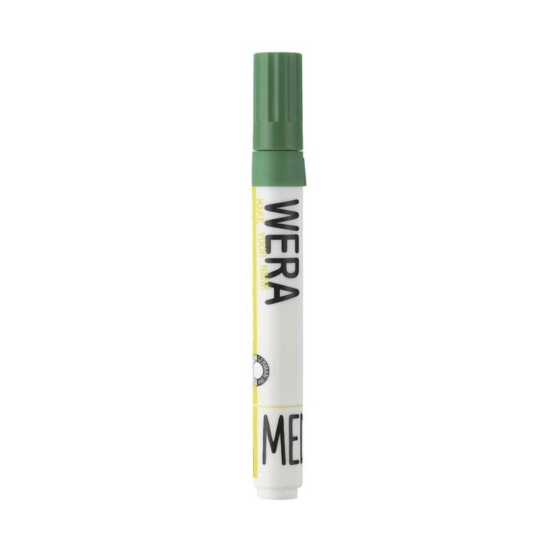 Whiteboardmarker WERA gr&oslash;n kantet spids 1-4mm