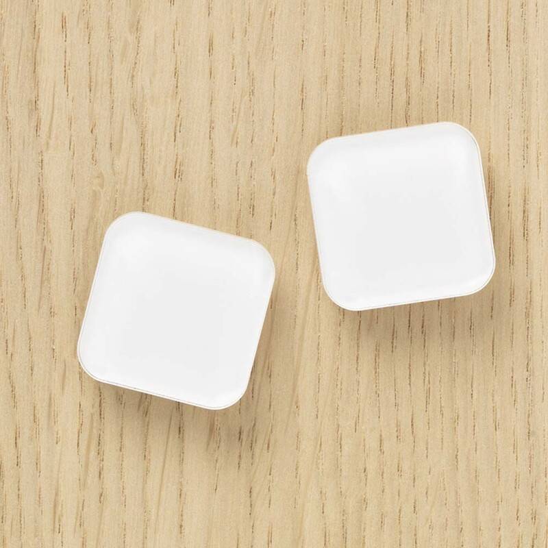 Magnet Naga Squircle 2,5x2,5cm hvid Super Strong 2stk/pak