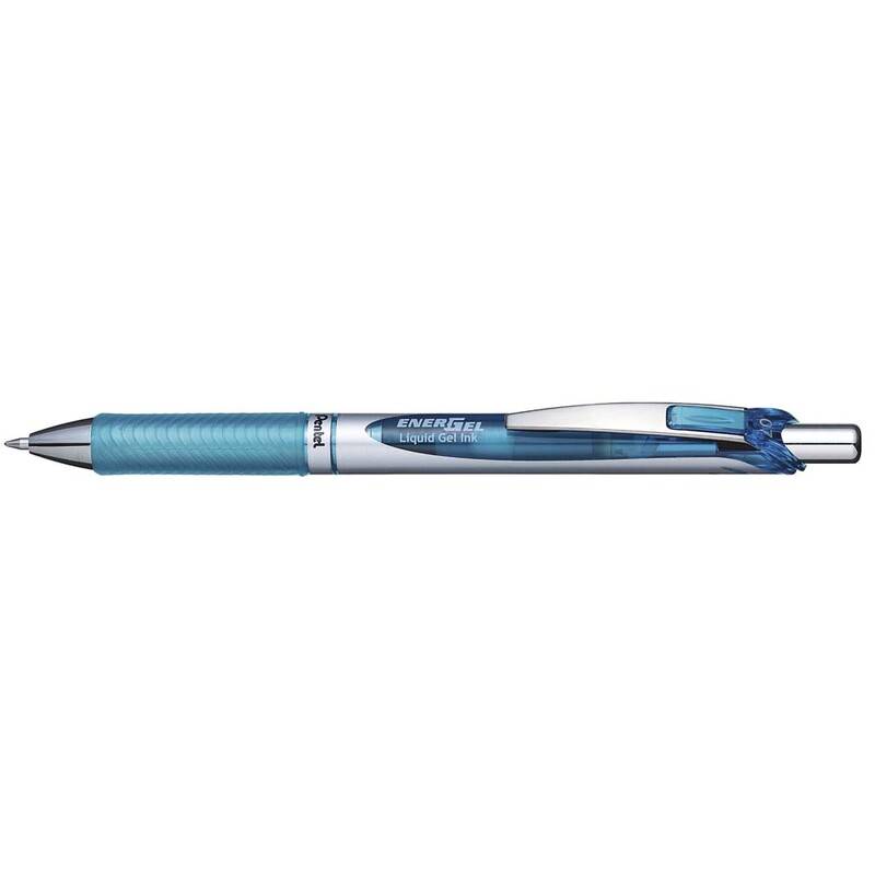 Rollerpen Pentel Energel lysebl&aring; 0,7mm BL77