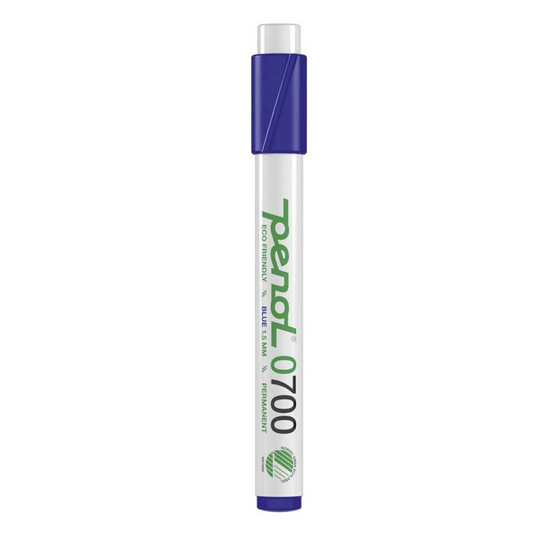 Marker Penol 0700 bl&aring; 1,5mm rund spids permanent