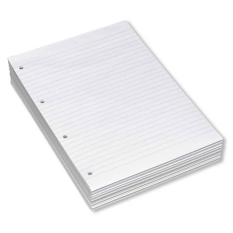 Konferenceblok A4 Bantex lin. toplimet 60g hvid m/4 huller