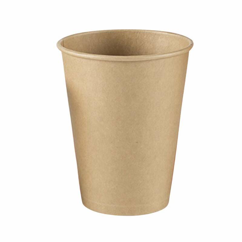Kaffeb&aelig;ger pap ubleget 12oz hot cup single wall 1000stk/kar
