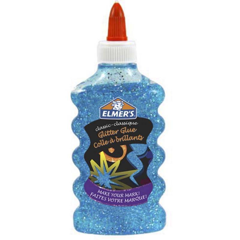 Skolelim Elmer&acute;s glitter bl&aring; 177ml Skole lim
