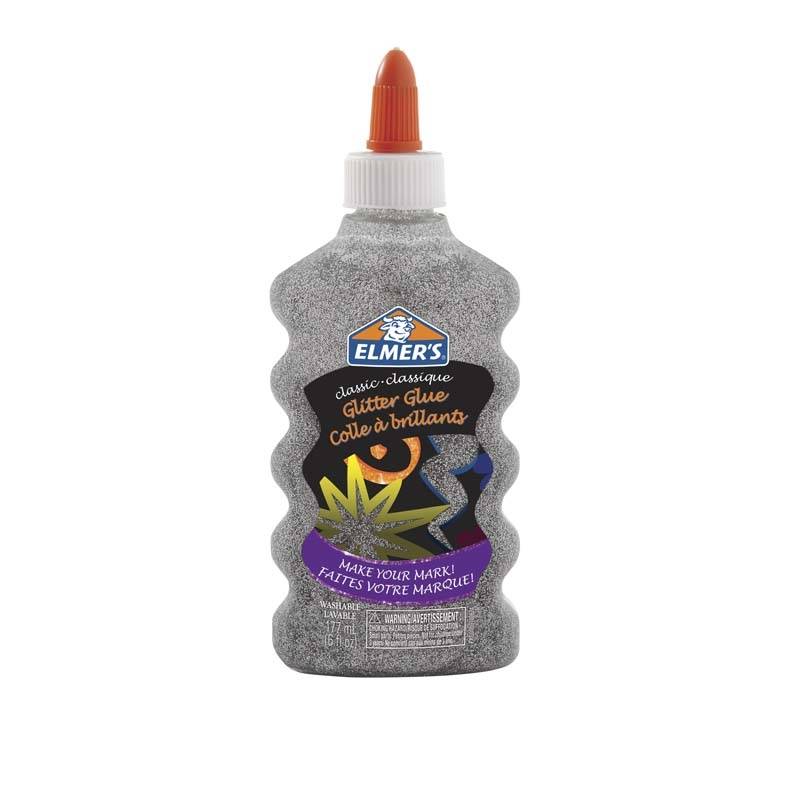 Skolelim Elmer&acute;s glitter s&oslash;lv 177ml Skole lim