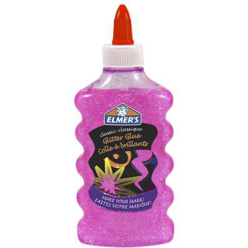 Skolelim Elmer&acute;s glitter pink 177ml Skole lim