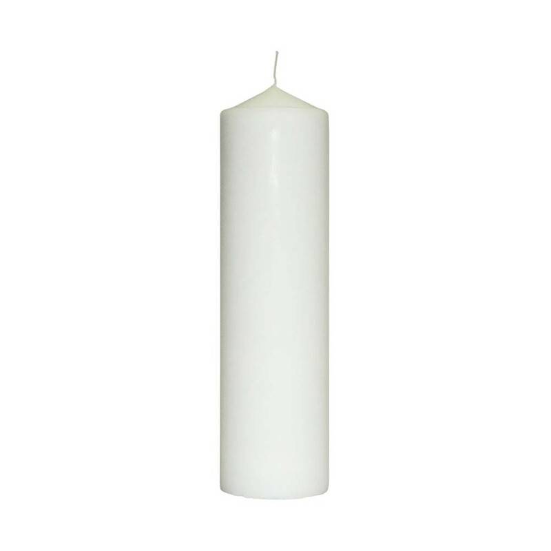 Bloklys hvid 7x22cm 85timer 12stk/pak udvendig diameter: 70 mm Voks