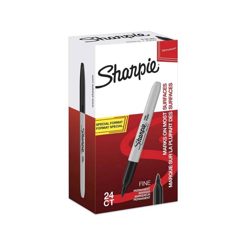 Marker Sharpie Fine sort permanent Spids