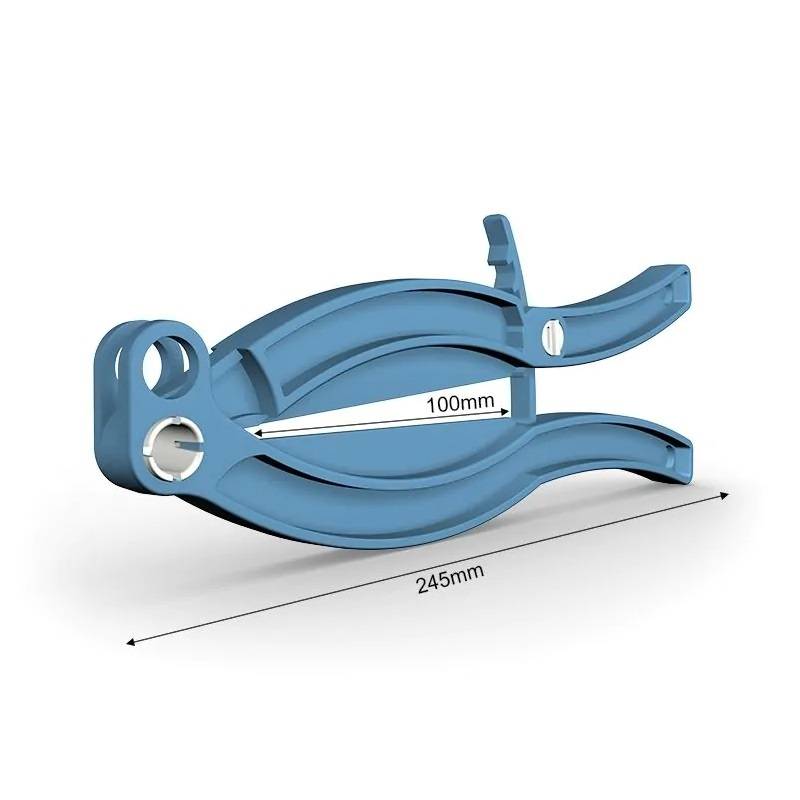 Poselukker/gripper 245mm bl&aring; m/l&aring;seknap