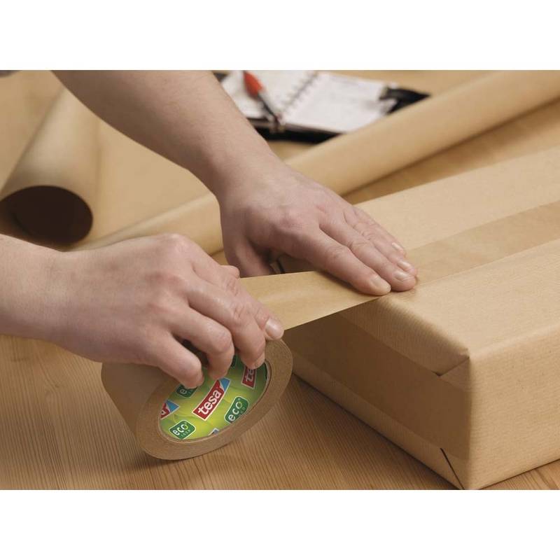 Tape papir tesa Ecologo brun 50mmx50m 57180