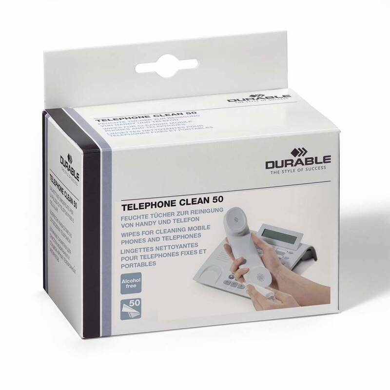 Renseservietter TELEPHONE CLEAN 50stk/pak individuel pakket