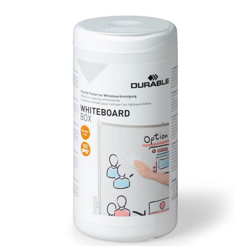 Renseservietter t/whiteboard 100stk/d&aring;se