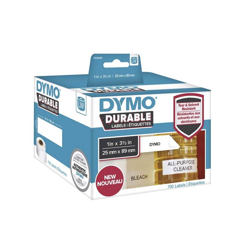 Label Dymo Durable etiket 25x89mm 700stk/rul