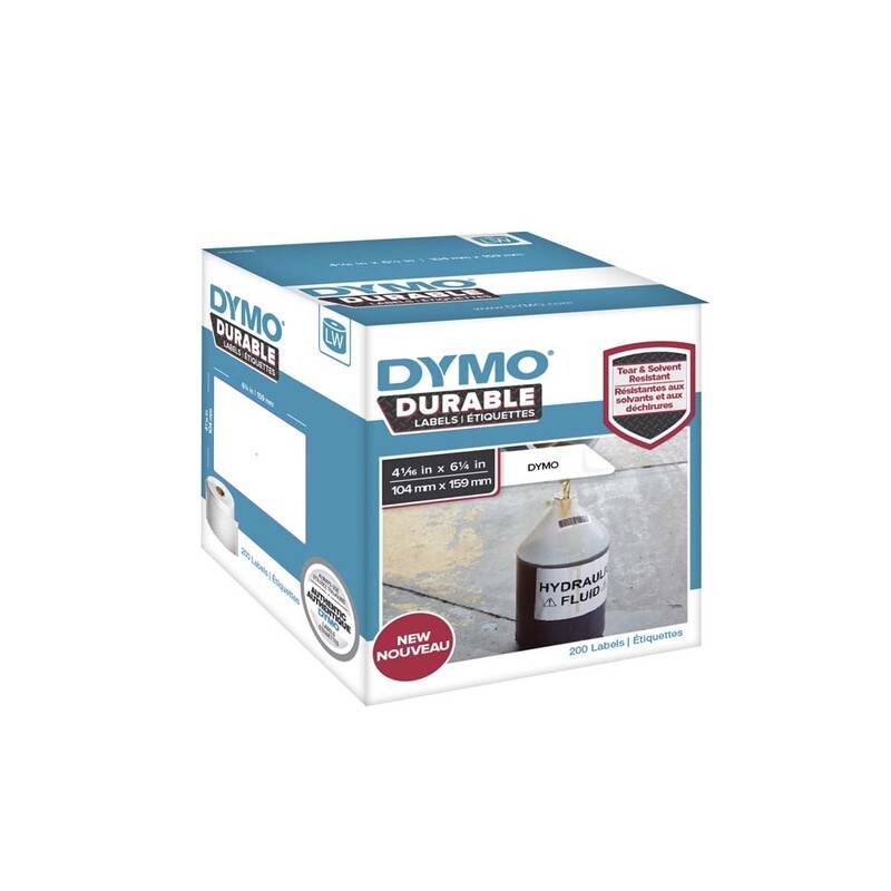 Label Dymo Durable etiket 104x159mm 200stk/rul fragtlabel