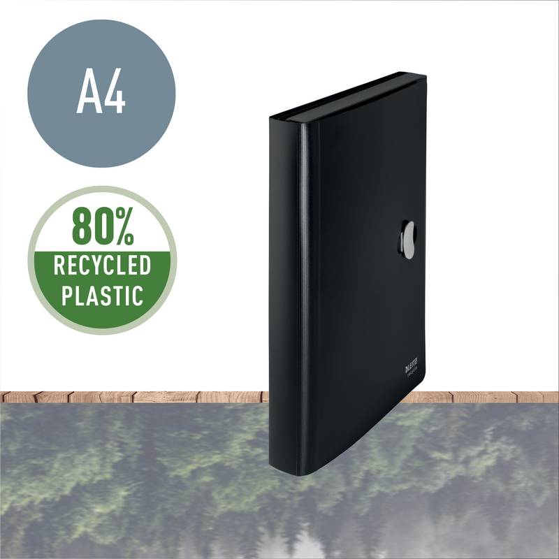 Projektmappe Leitz Recycle A4 PP sort 210x297mm