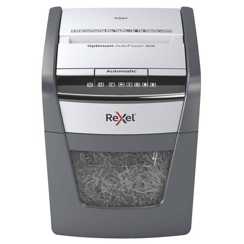 Makulator Rexel Optimum AutoFeed+ 50X krydsmakulering 4x28mm P4