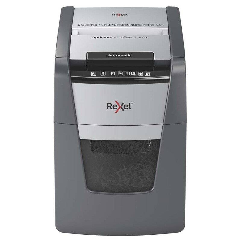Makulator Rexel Optimum AutoFeed+ 100X krydsmakulering 4x28mm P4