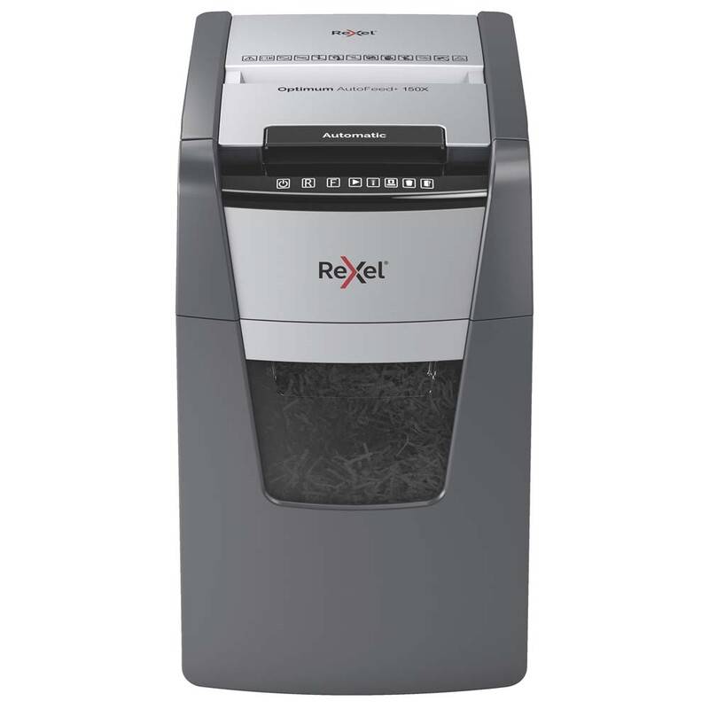 Makulator Rexel Optimum AutoFeed+ 150X krydsmakulering 4x28mm P4