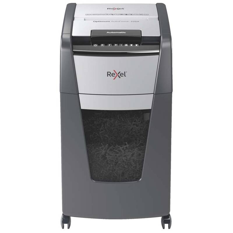 Makulator Rexel Optimum AutoFeed+ 225X krydsmakulering 4x24mm P4