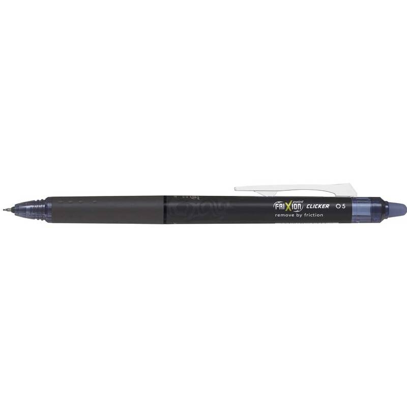 Kuglepen Pilot FriXion Point Clicker 0,5 bl&aring;sort