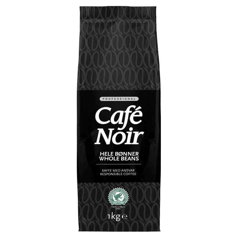 Kaffe Caf&eacute; Noir hele b&oslash;nner 1kg/ps Kaffe helb&oslash;nner Cafe Noir