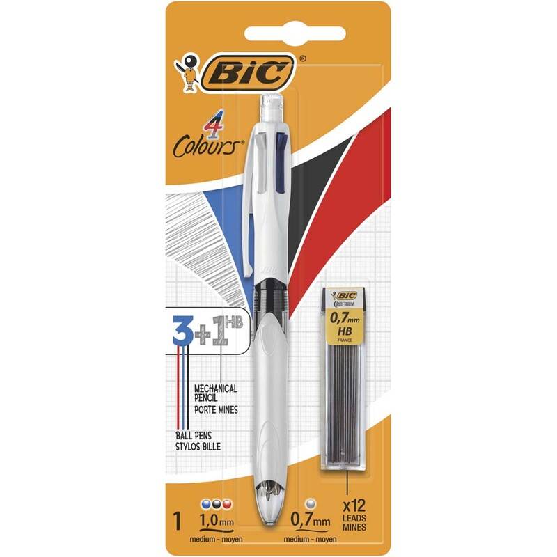 Kuglepen Bic 4C Color Multifunction bl&aring;/sort/r&oslash;d/grafitstift