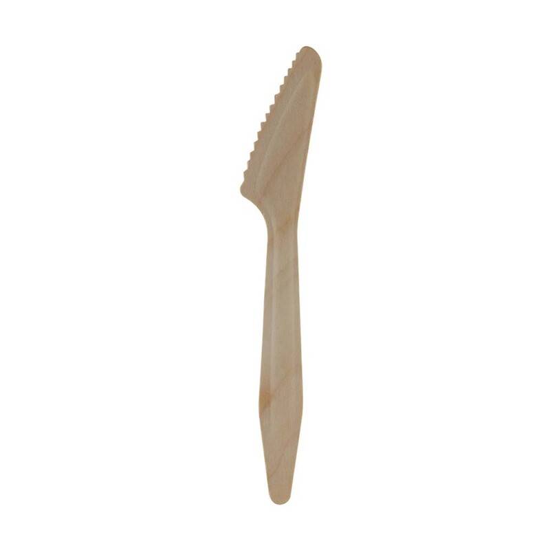 Tr&aelig;bestik kniv Exclussiv 18,5cm voksbehandlet 100stk/pak