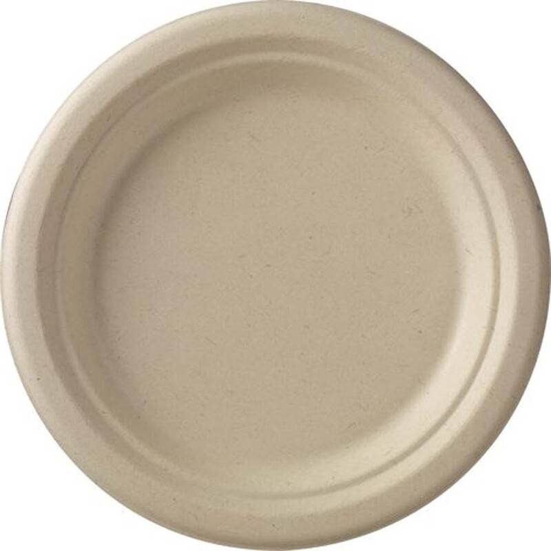 Tallerken 18cm bagasse PFAS free 50stk/pak