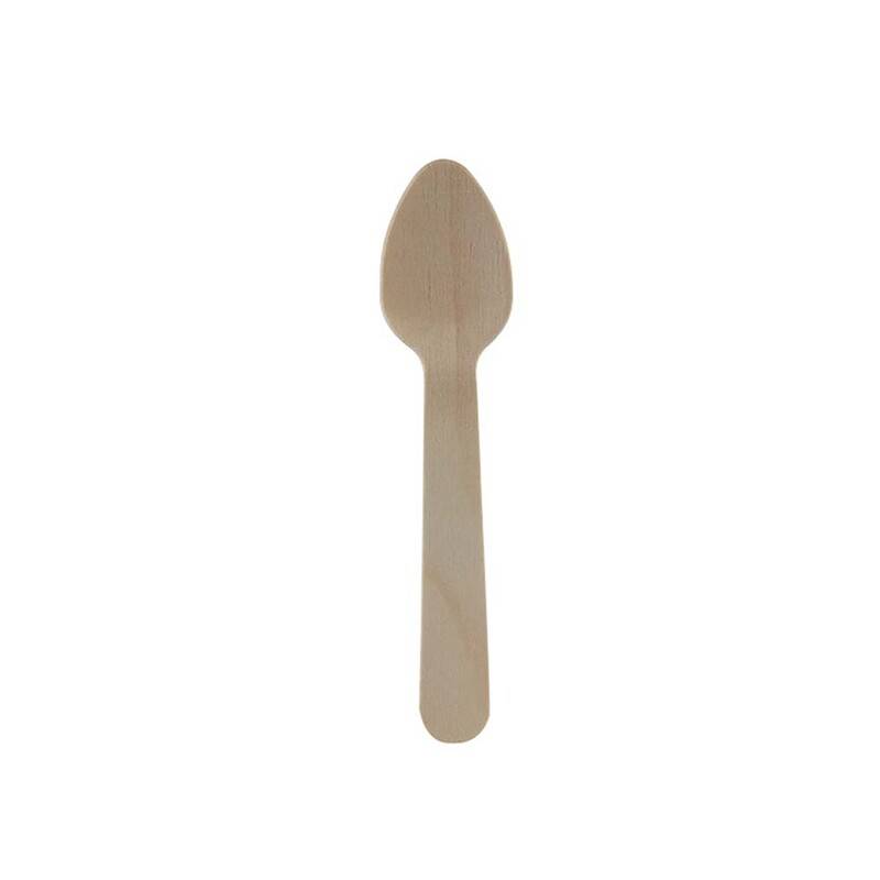 Tr&aelig;bestik is ske 11cm voksbehandlet 100stk/pak