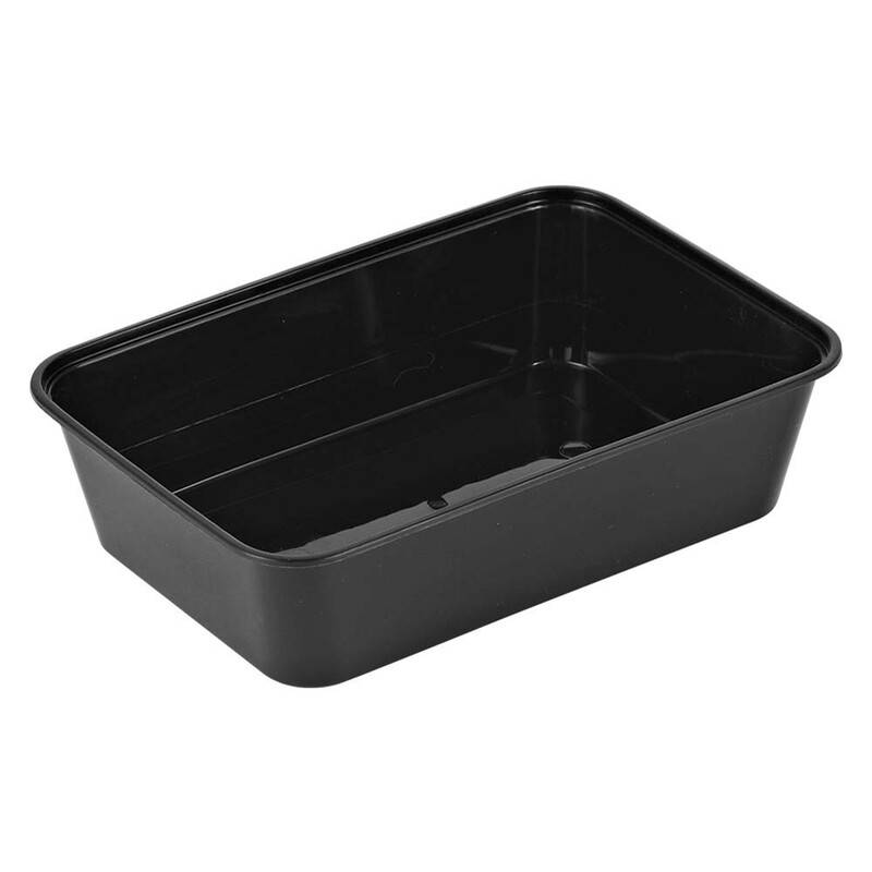 Plastbakke 650ml PP sort 175x120x45mm 500stk/kar