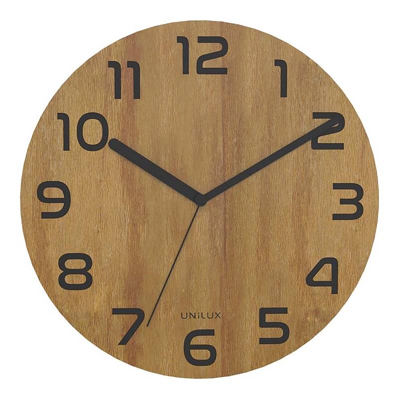 V&aelig;gur Unilux Palma Bambus mini &Oslash;30cm 300x300x50mm sort/tr&aelig;