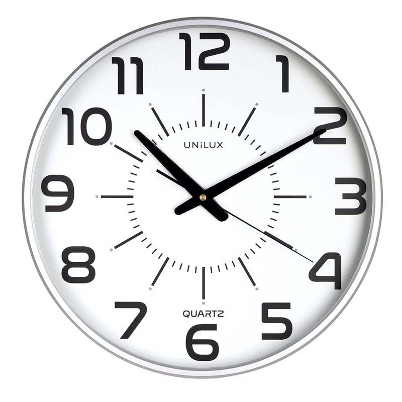 V&aelig;gur UNILUX MAXI POP s&oslash;lv Quartz incl. Batteri