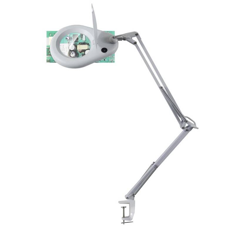 Lup lampe Unilux Zoom hvid med lup